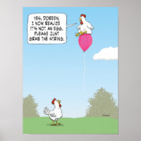 Funny Chicken Mistakes Ballon für Ei