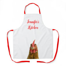 Funny Chicken Name All-Over Print Schürze