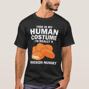 Funny Chicken Nugget Kostüm für Kinder Mode Nugg T-Shirt
