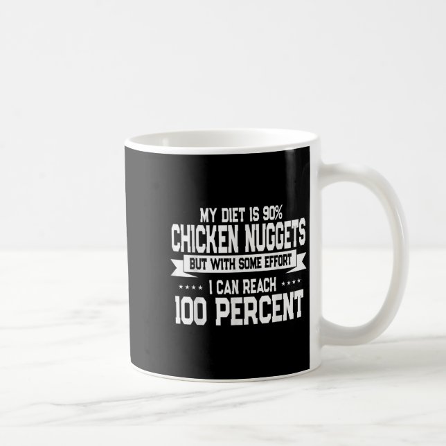 Funny Chicken Nugget Lover Quote New Years Resolut Kaffeetasse (Rechts)