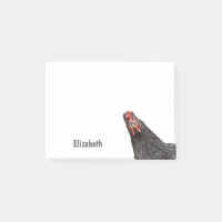 Funny Chicken Portrait auf weißem Personalisiertem