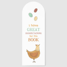 Funny Chicken Pun Hand Drawing Book Lovers
