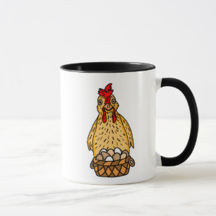 Funny Chicken Pun Hühnerquote Spaß Tasse