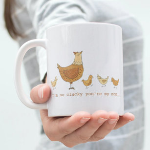 Funny Chicken Pun Mother-Day-Geschenk Kaffeetasse
