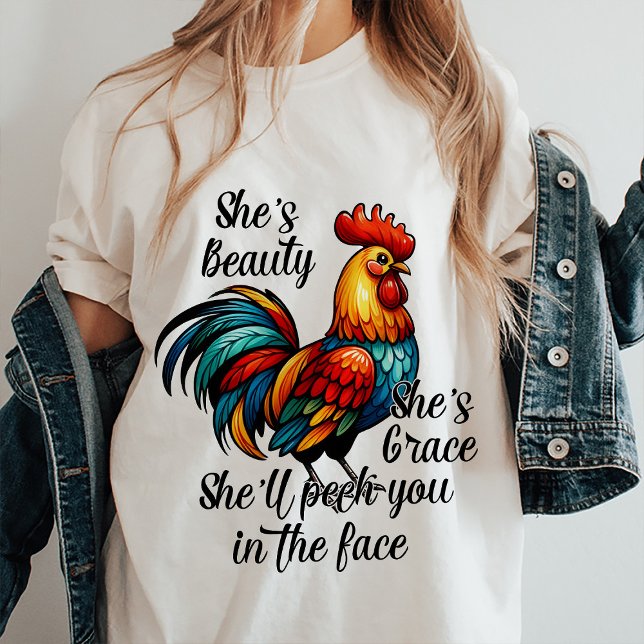 Funny Chicken Quote T - Shirt (Funny Chicken Tee)