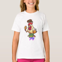 Funny Chicken Rise and Fly” T-Shirt
