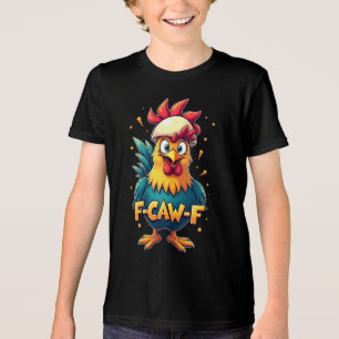 Funny Chicken Rooster F-CAW-F Men Women Meme Tri-Blend Shirt