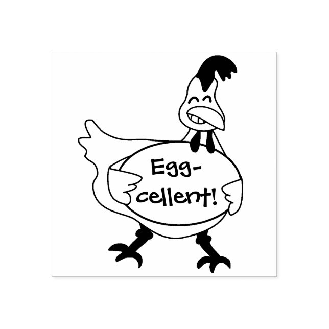 Funny Chicken Rubber Briefmarke für Lehrer Ausgeze Gummistempel (Prägung)
