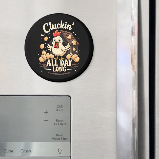 Funny Chicken Spaß Rustikales Landleben Magnet (In Situ (Kühlschrank))