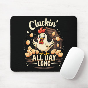Funny Chicken Spaß Rustikales Landleben Mousepad