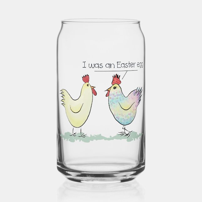 Funny Chicken war ein Ostereier Dosenglas (Vorderseite)