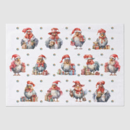 Funny Chicken Weihnachtsläden Weiß Seidenpapier