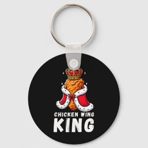 Funny Chicken Wing King Grillen Chicken Wing Graph Schlüsselanhänger