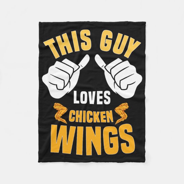 Funny Chicken Wings Lover Sprichwort Hot Wing Fleecedecke (Vorderseite)