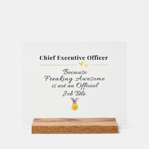 Funny Chief Führungskraft Officer Acrylschild