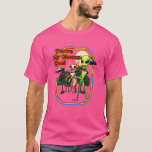 Funny Chihuahua Alien Sie sind ausgewählt One UFO T-Shirt
