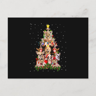 Funny Chihuahua Christmas Tree Xmas For Chihuahua Postkarte