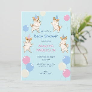 Funny Chihuahua Dog tanzen Babydusche Einladung