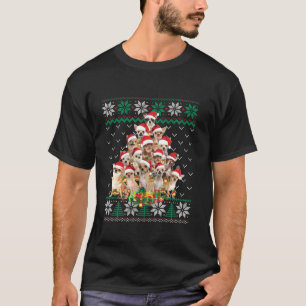 Funny Chihuahua Weihnachtsbaum Santa Ugly Sweater T-Shirt