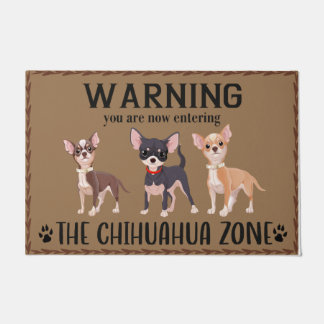 Funny Chihuahua Zone Doormat, Chihuahua House Fußmatte