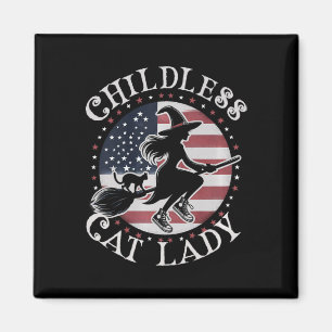 Funny Childless Cat Lady Wicked Hexen for Kamala Magnet