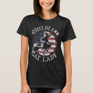Funny Childless Cat Lady Wicked Hexen for Kamala T-Shirt