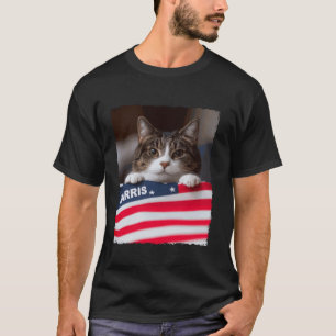 Funny Childless Cat Ladys For Harris 2024 T Shirt