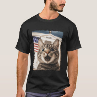 Funny Childless Cat Ladys For Harris 2024 T Shirt