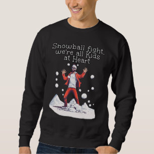 Funny Childlike Man in Tracksuit für Snowball Wint Sweatshirt