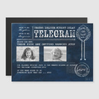 Funny Chilhood Fotos Save the Date Telegramm