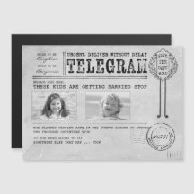 Funny Chilhood Fotos Save the Date Telegramm