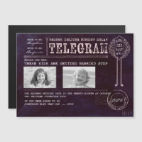 Funny Chilhood Fotos Save the Date Telegramm