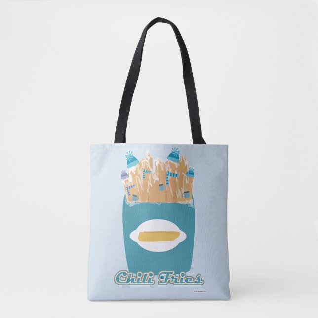 Funny Chili Fries Albern Food Cartoon Pun Tasche (Vorderseite)
