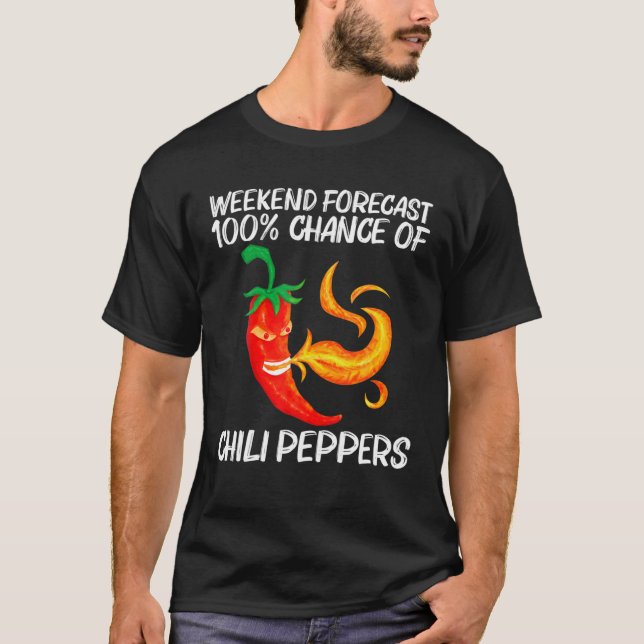 Funny Chili Pfeffer für Damen Rot scharf flammend T-Shirt (Vorderseite)