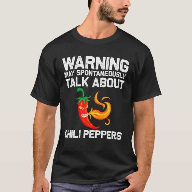 Funny Chili Pfeffer für Damen Rot scharf flammend T-Shirt (Vorderseite)