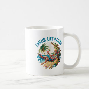 Funny Chillin like a Felon Summer 2024 2024 Trump Kaffeetasse