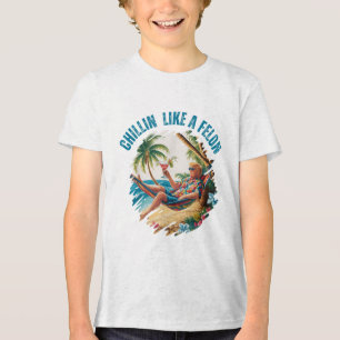 Funny Chillin like a Felon Summer 2024 2024 Trump Tri-Blend Shirt