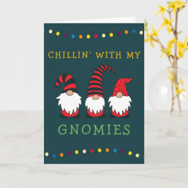 Funny Chillin' mit meinen Gnomen Weihnachtslöffel  Karte