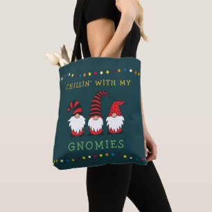 Funny Chillin' mit meinen Gnomen Weihnachtslöffel Tasche