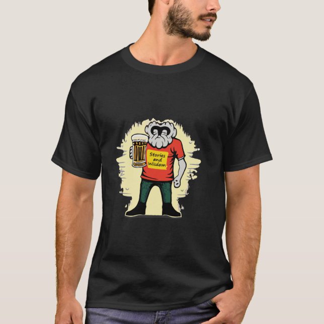 Funny Chillin mit meinen Yeti Style Geschichten un T-Shirt (Vorderseite)