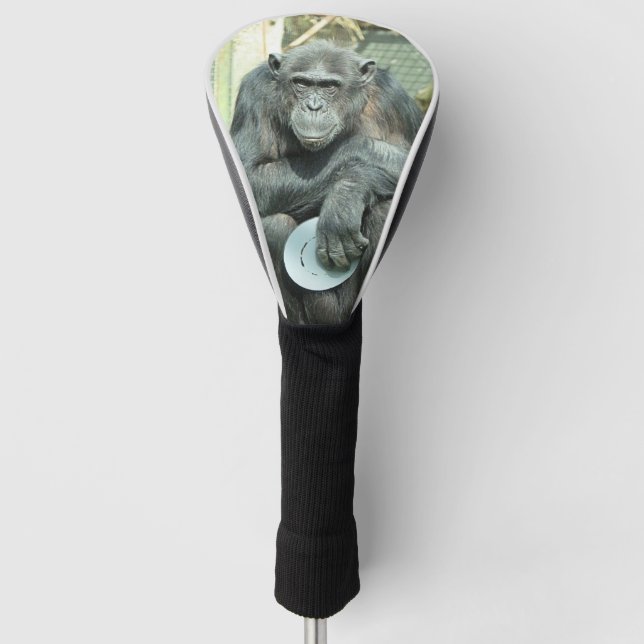 FUNNY CHIMPANZEE GOLF HEADCOVER (Vorderseite)