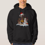 Funny Chinese Creed Dog Christmas Snowman Xmas L Hoodie<br><div class="desc">Funny Chinese Creg Dog Weihnachtsschneemann Xmas Lights</div>