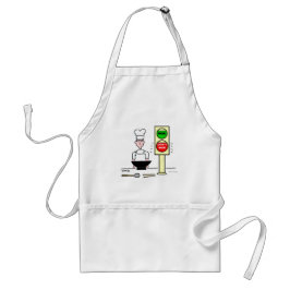 Funny Chinese Food Sticker Fry Wok Cartoon Art Schürze
