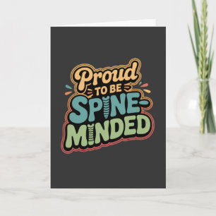 Funny Chiropractor gibt Spieß für Gesundheit Karte