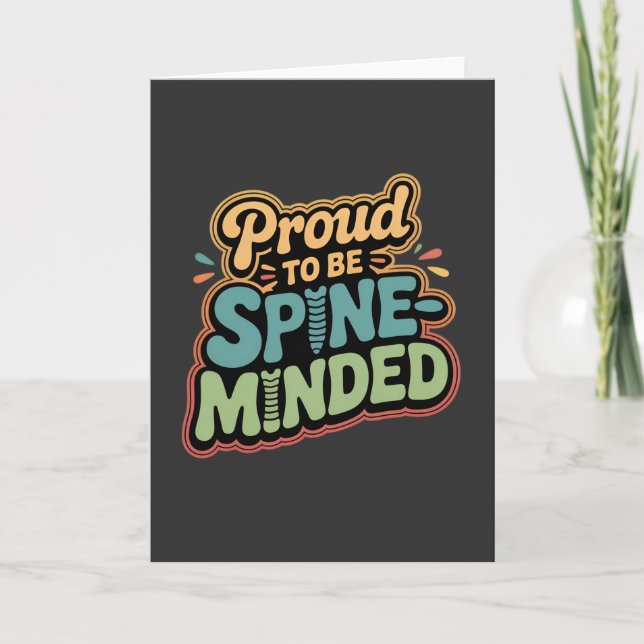 Funny Chiropractor gibt Spieß für Gesundheit Karte (Vorderseite)