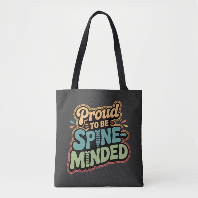 Funny Chiropractor gibt Spieß für Gesundheit Tasche (Vorderseite)