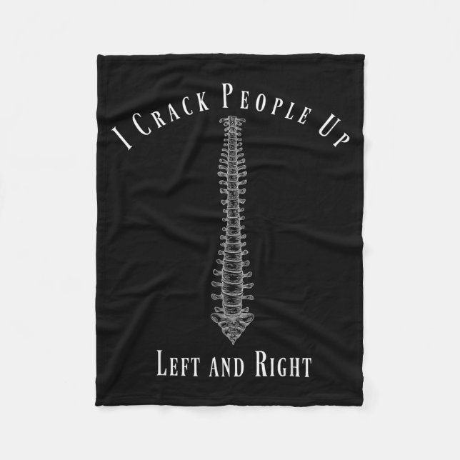 Funny Chiropractor Occupation Gift T- Shirt  Fleecedecke (Vorderseite)