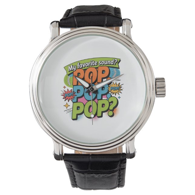 Funny Chiropractor Pop Sound Gift Armbanduhr (Vorderseite)