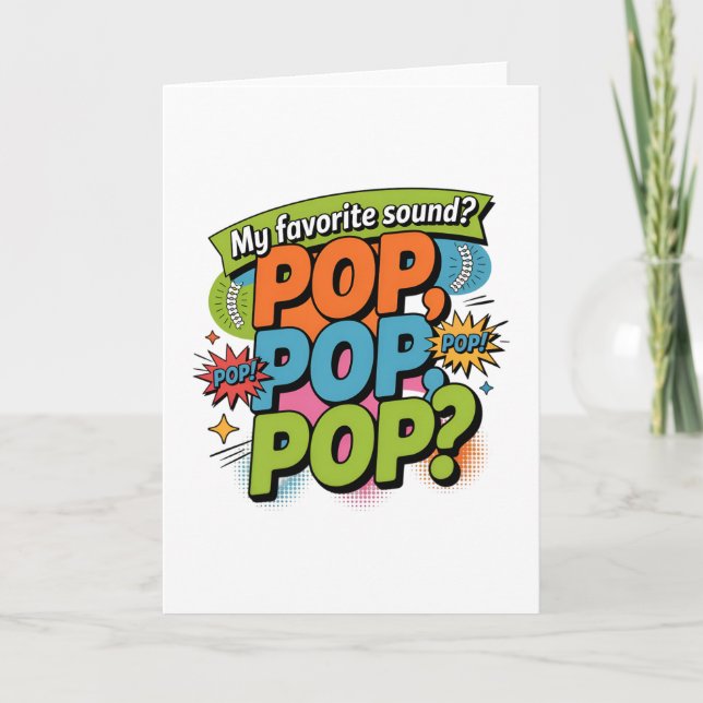 Funny Chiropractor Pop Sound Gift Karte (Vorderseite)