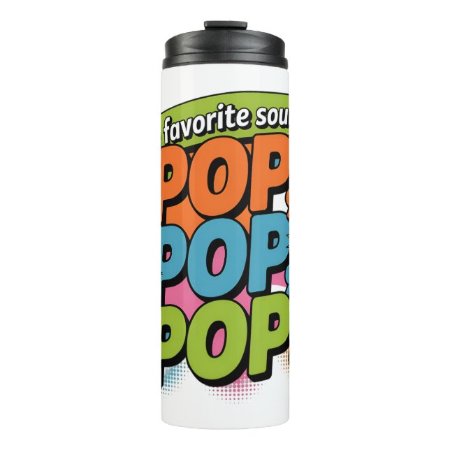 Funny Chiropractor Pop Sound Gift Thermosbecher (Vorderseite)